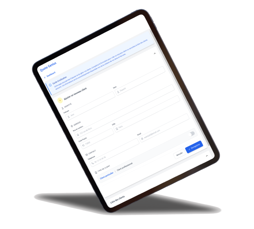 Gestion des clients et prestations
